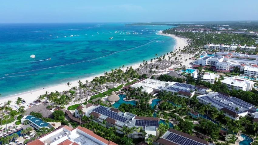Aerial view of Punta Cana