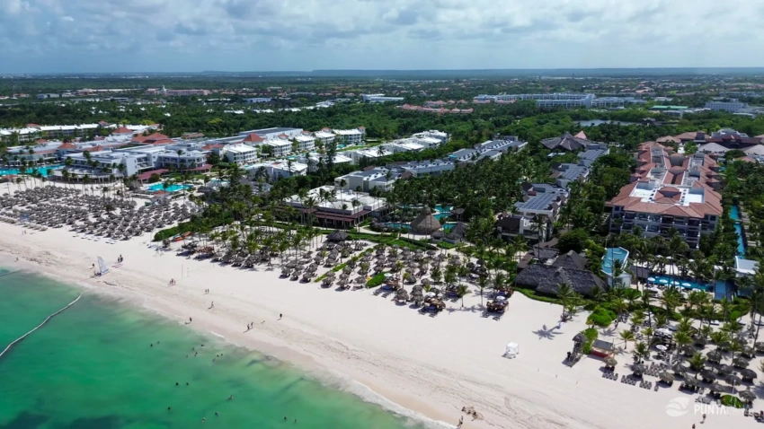 Aerial view of Punta Cana