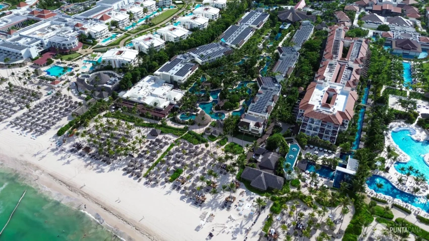 Aerial view of Punta Cana