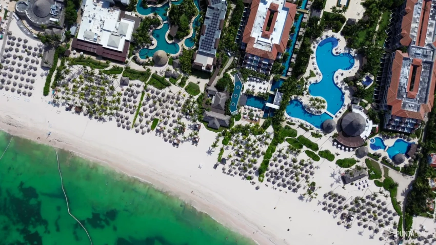 Aerial view of Punta Cana