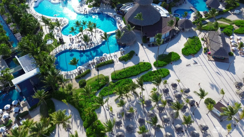 Aerial view of Punta Cana